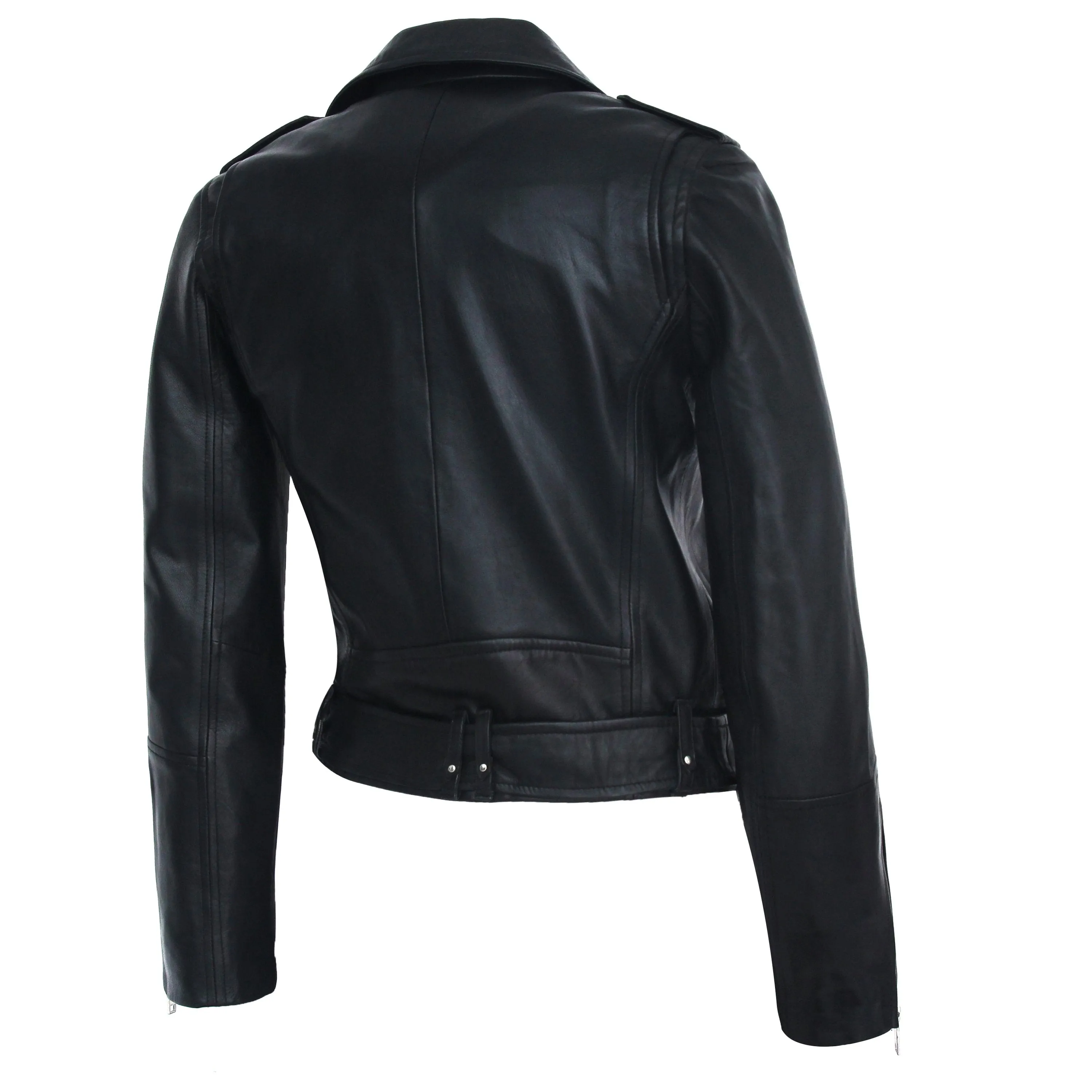 Womens Moto Nappa Leather Jacket - Clearance