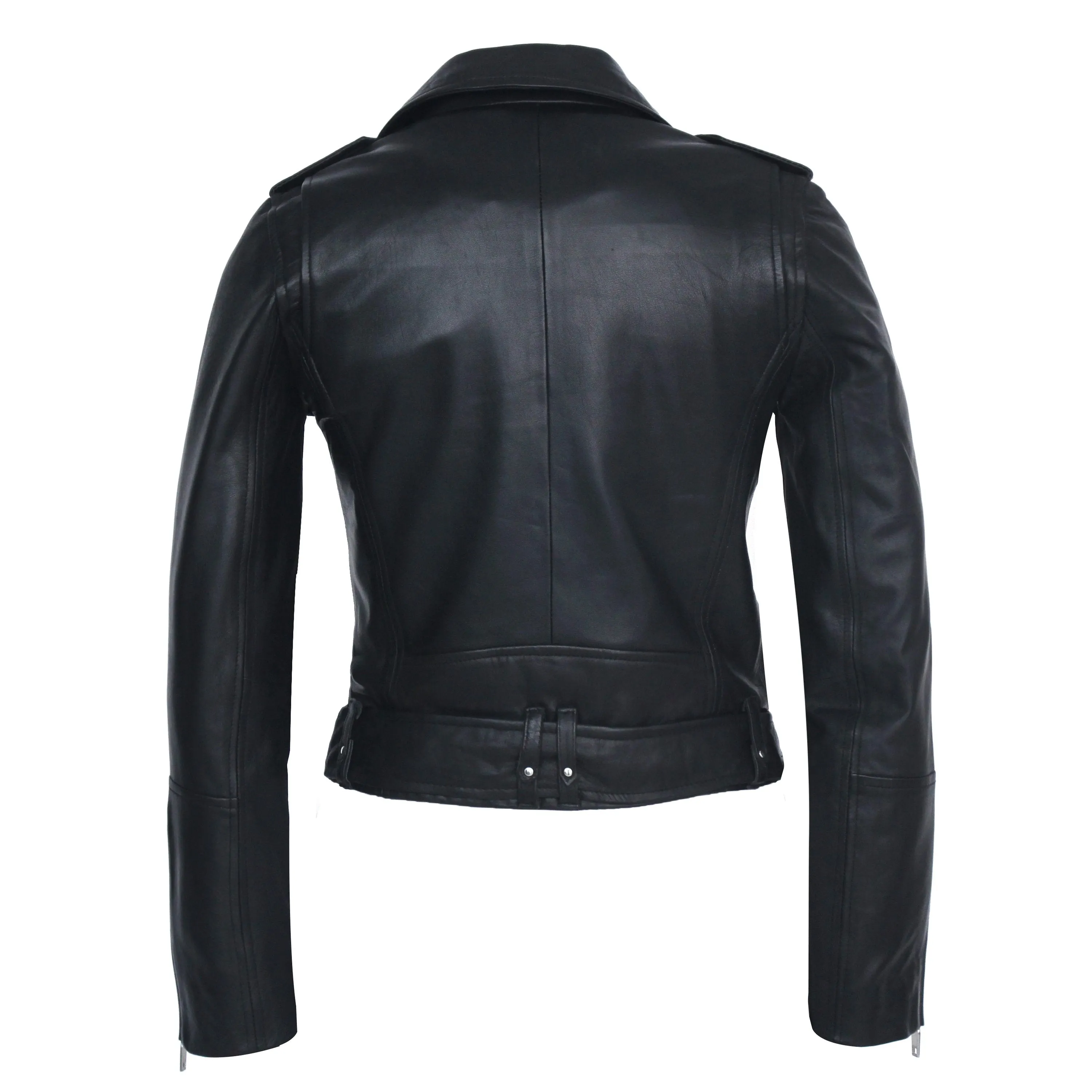 Womens Moto Nappa Leather Jacket - Clearance