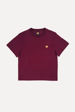 Women's Organic Essential T-Shirt Burgundy