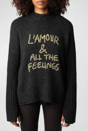 Zadig & Voltaire Malta Feelings Sweater Anthracite