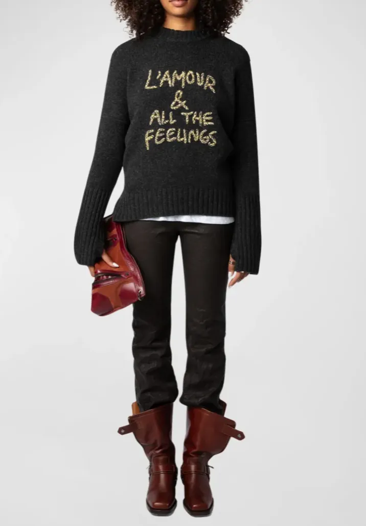 Zadig & Voltaire Malta Feelings Sweater Anthracite